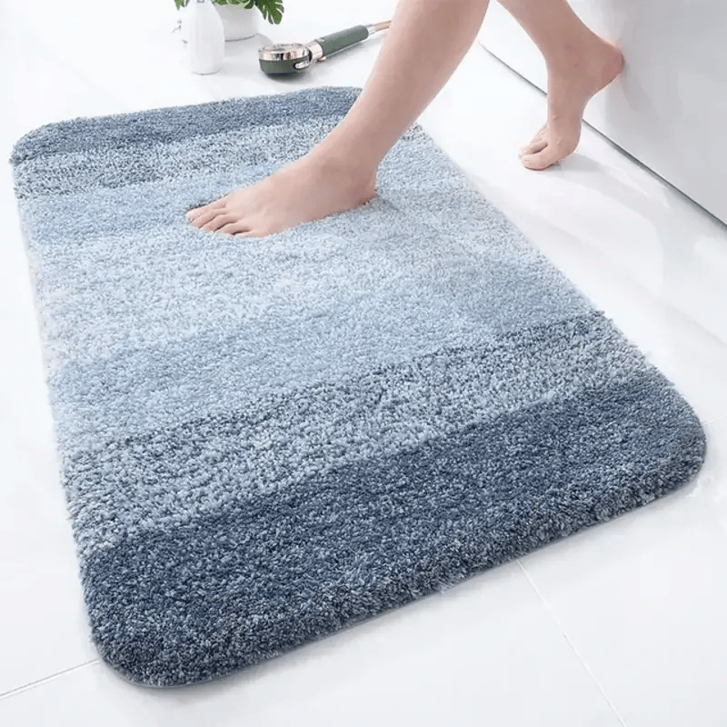 Tapis de bain degrade bleu