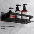 etagere dedouche sans percage trous evacuation eau