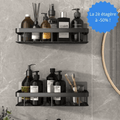 lot de deux étagères de douche noir