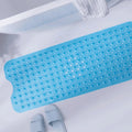 tapis de bain pvc bleu