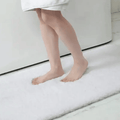 tapis de salle de bain blanc