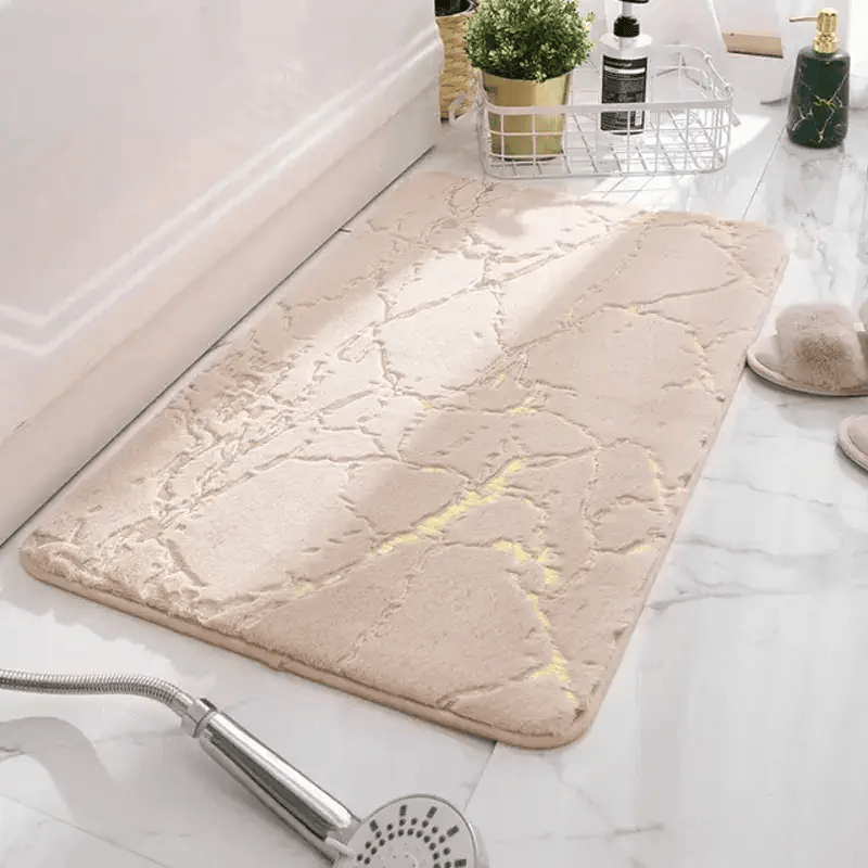 tapis de salle de bain noir design
