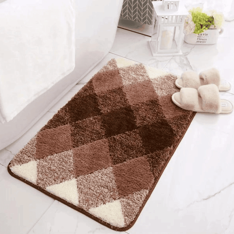 tapis tricolore marron
